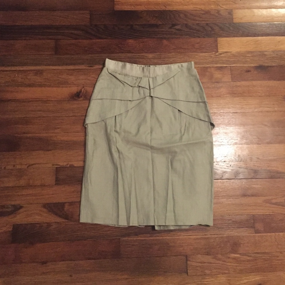 Anthropologie khaki colored skirt