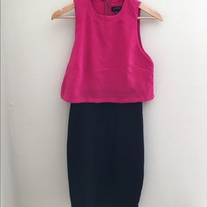 The Limited pink and black dress