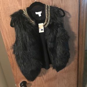 Faux fur vest