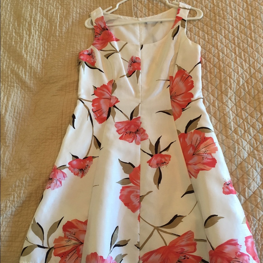White pink floral dress negotiable