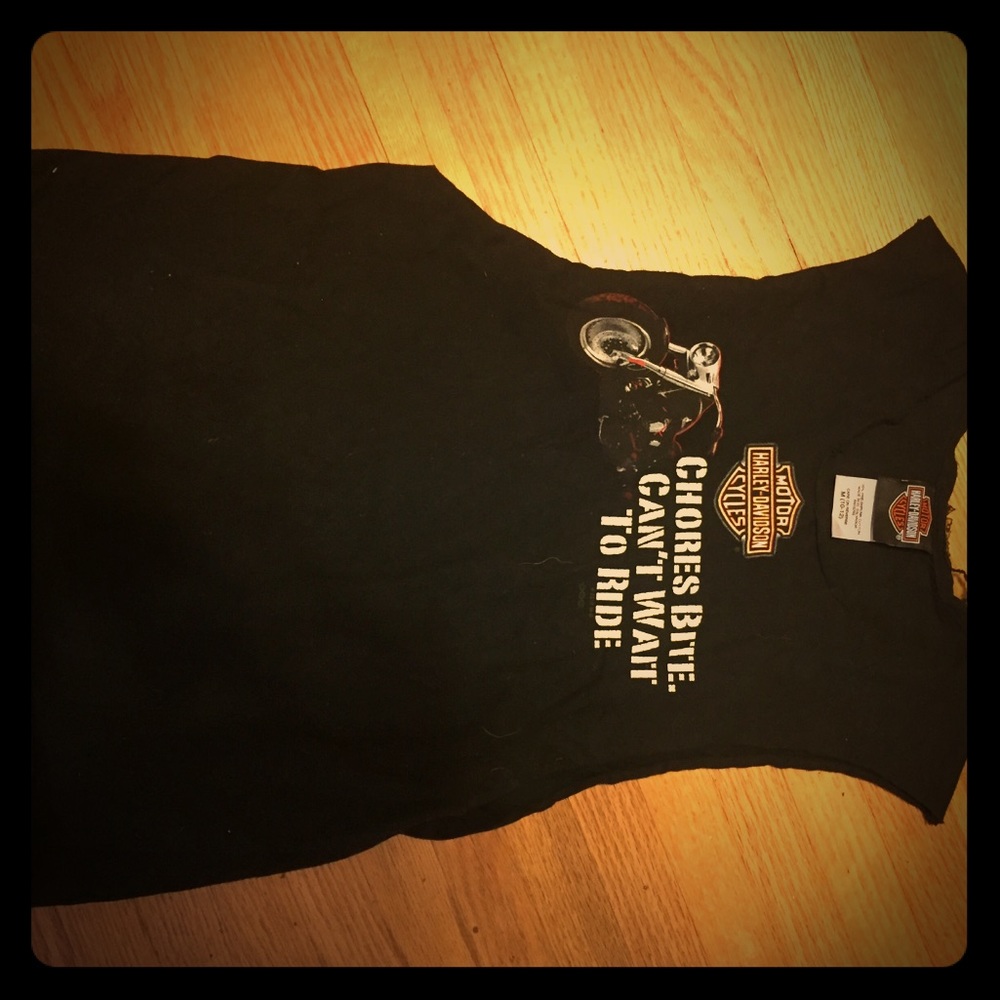 Vintage cut off Harley Davidson tee shirt