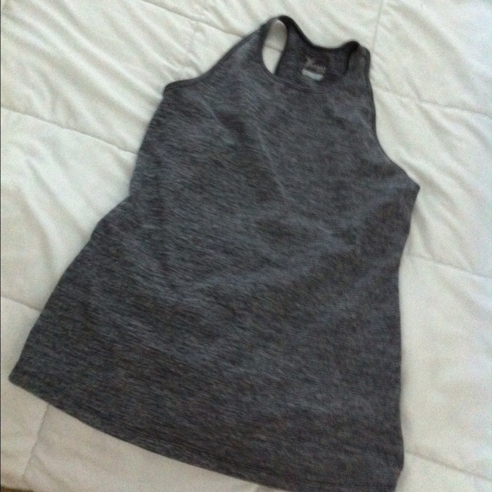 Grey workout top