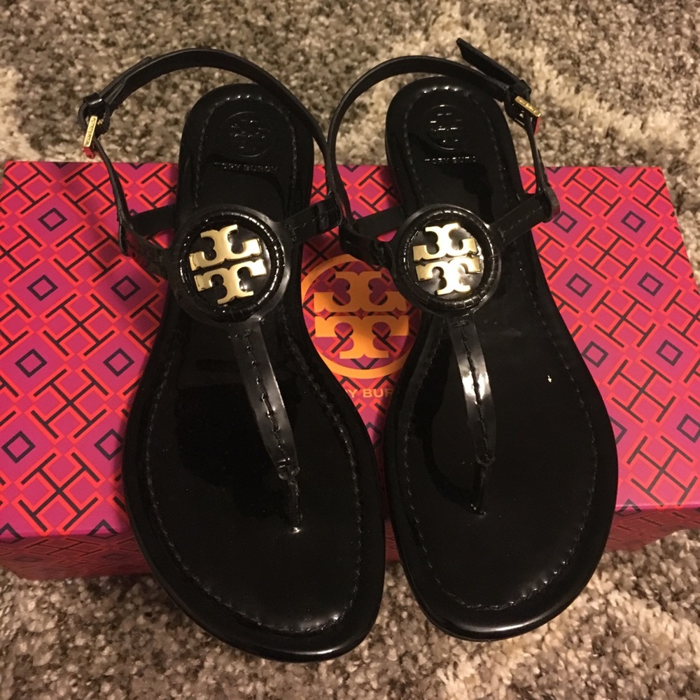 EUC: Tory Burch- Black Dillan Sandal 7.5
