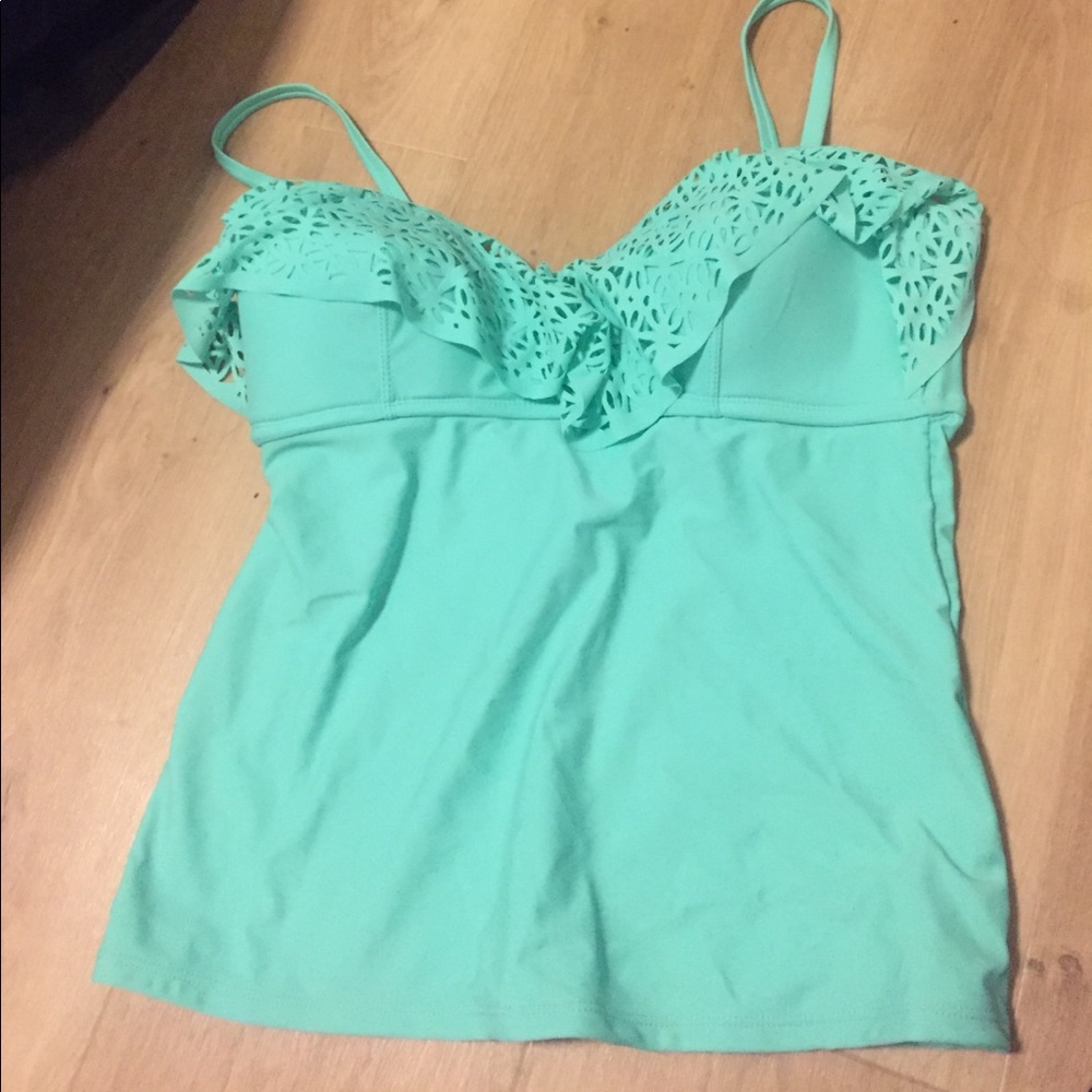 Teal tankini top never worn