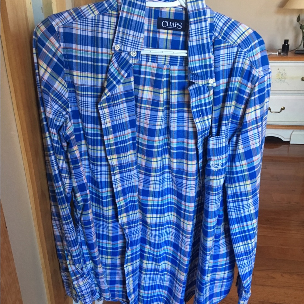 Blue plaid flannel