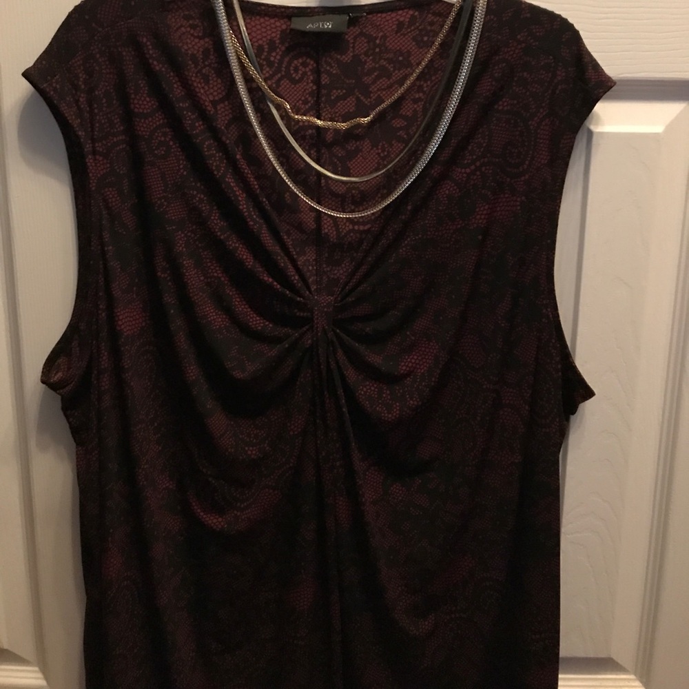 Black/Red blouse