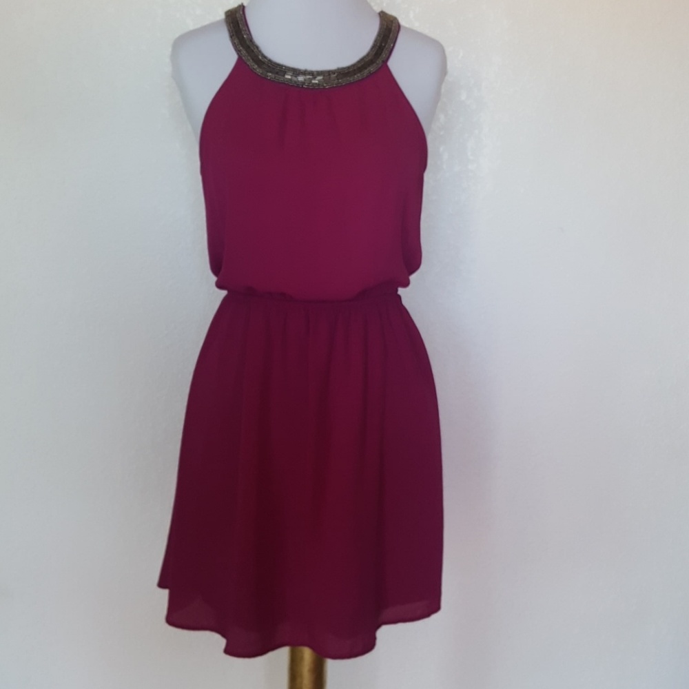 A purple dress