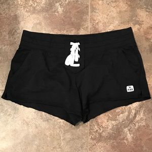 PINK 💕 Black crisscross tie shorts