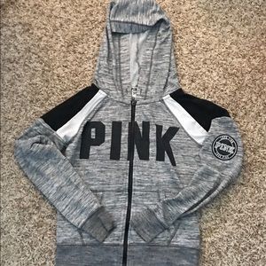 PINK zip up sweatshirt