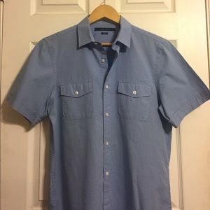 Perry Ellis Slim Fit Short Sleeve Shirt