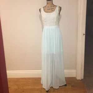 Lauren Conrad "LC" Light Blue Maxi Dress Size 10