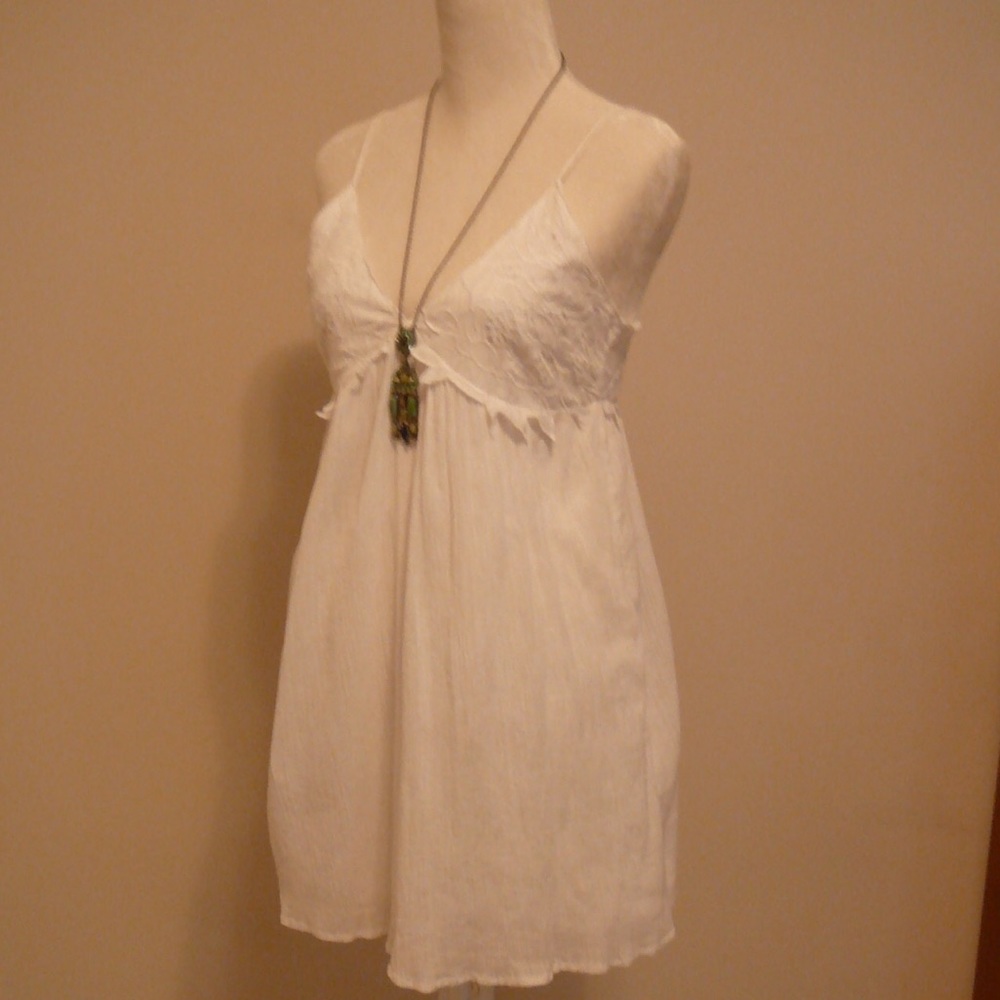 Topshop Embroidered Babydoll dress