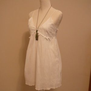 Topshop Embroidered Babydoll dress