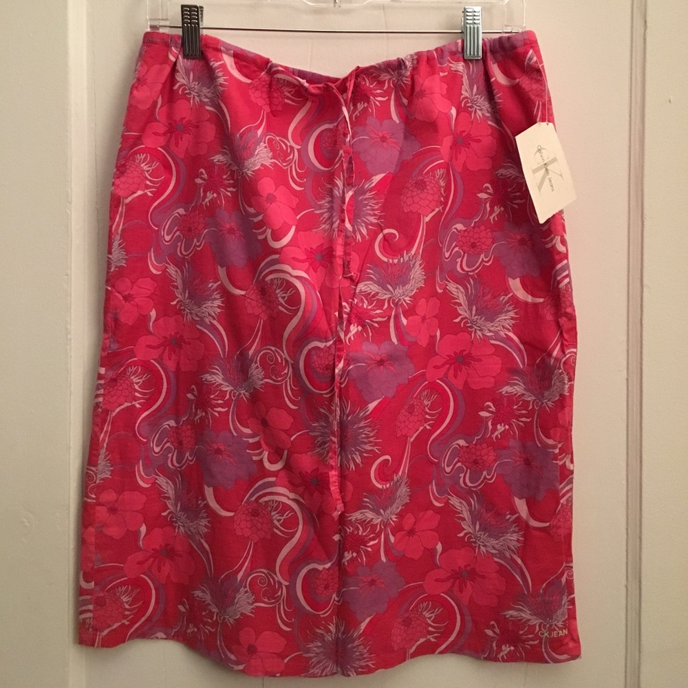 NWT Calvin Klein drawstring skirt