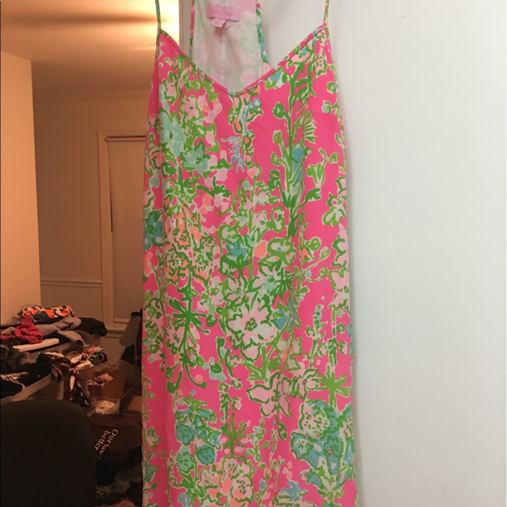 Lilly Pulitzer dusk silk dress Southern Charm XXS