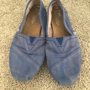 Blue Toms size 8.5