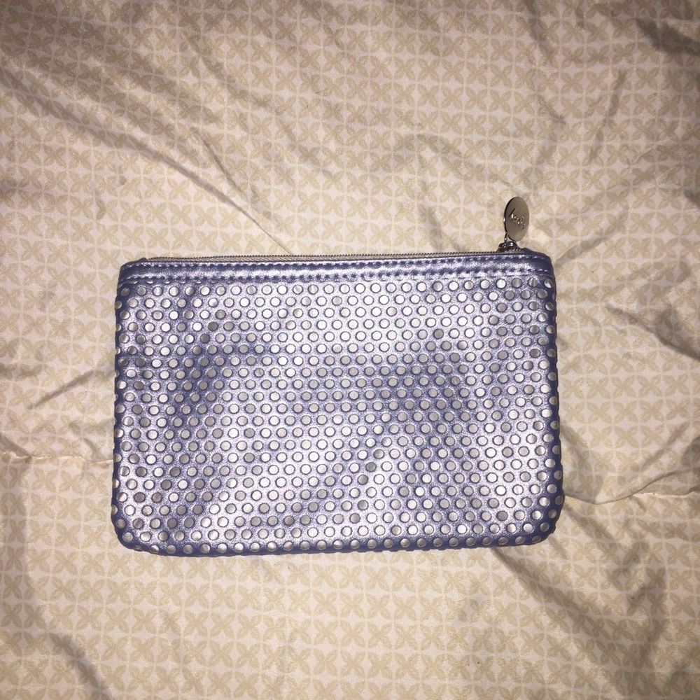 Blue and Silver Makeup Bag. Brand New.
