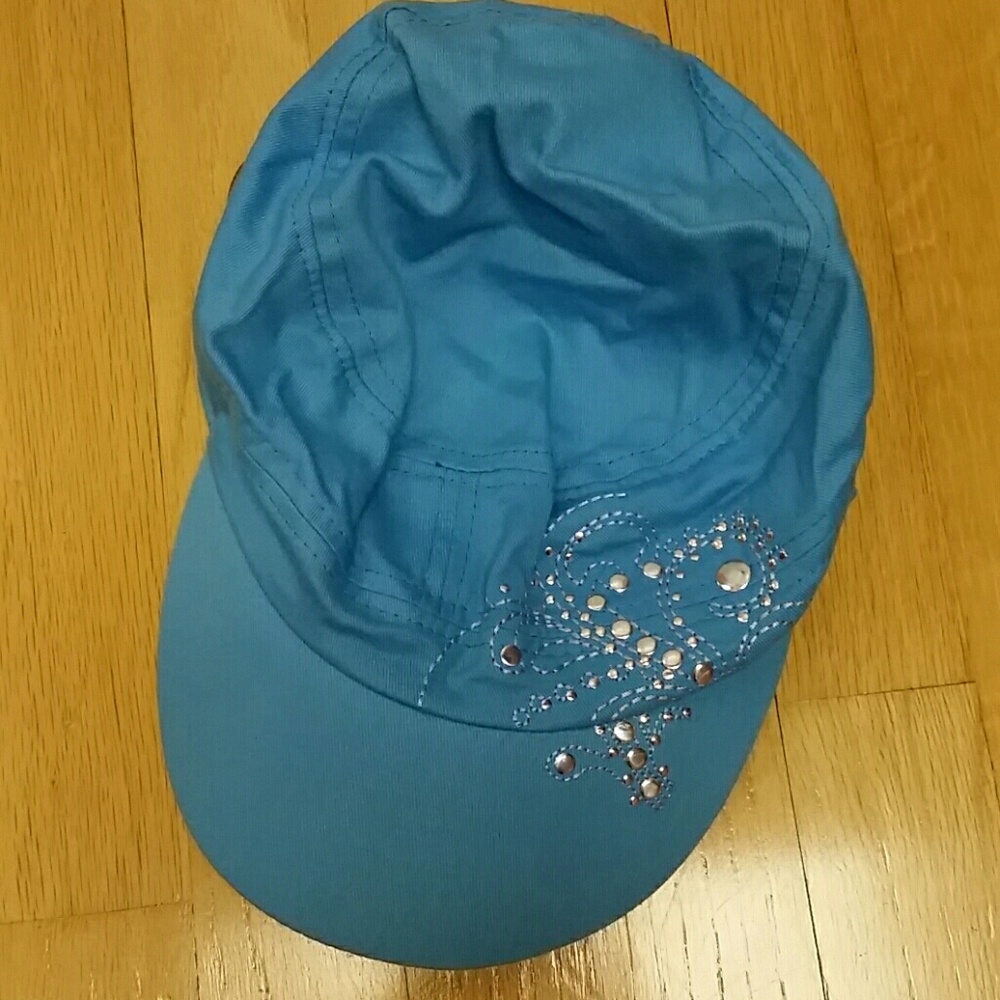 Kids cute blue hat