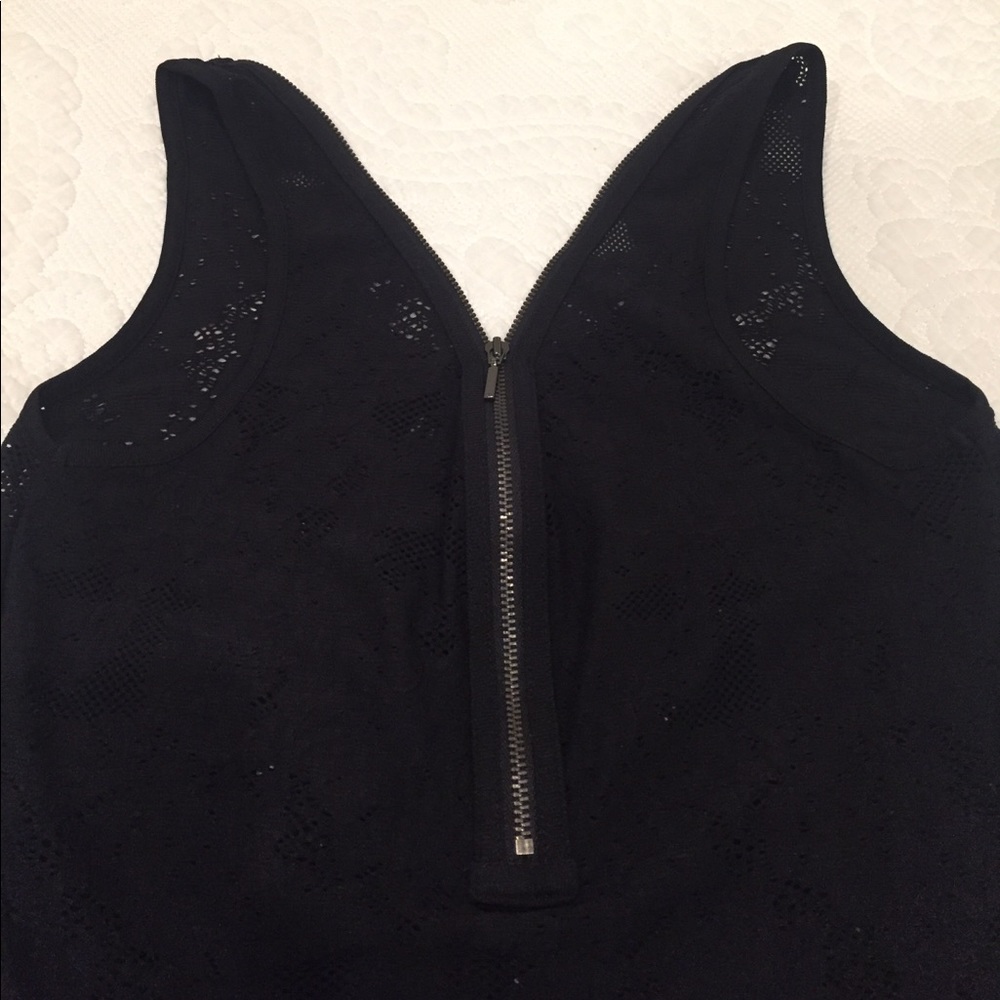 A/X Armani Exchange NWOT black sheer tank size XS - Picture 6 of 7