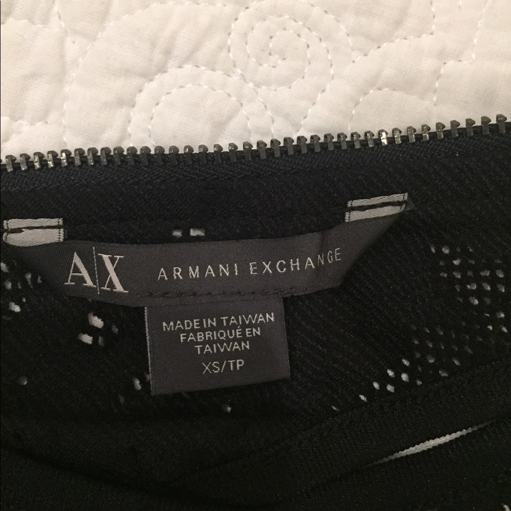 A/X Armani Exchange NWOT black sheer tank size XS - Picture 7 of 7