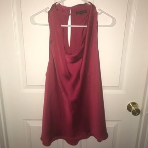 Gorgeous red blouse with back keyhole detail