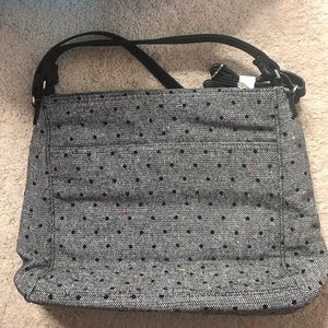 31 gifts Everything Crossbody black tweed dot