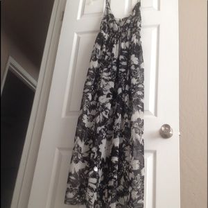Floral print maxi dress