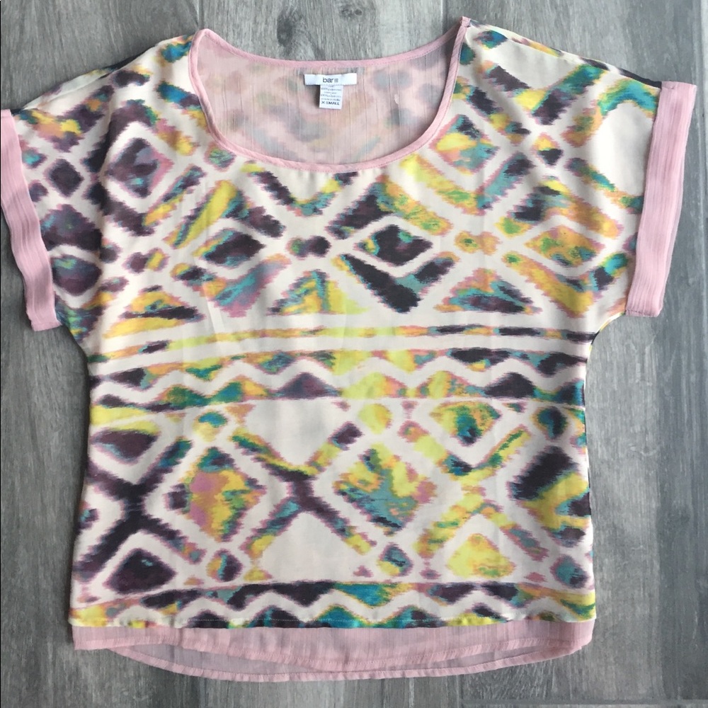 Aztec sleeved blouse