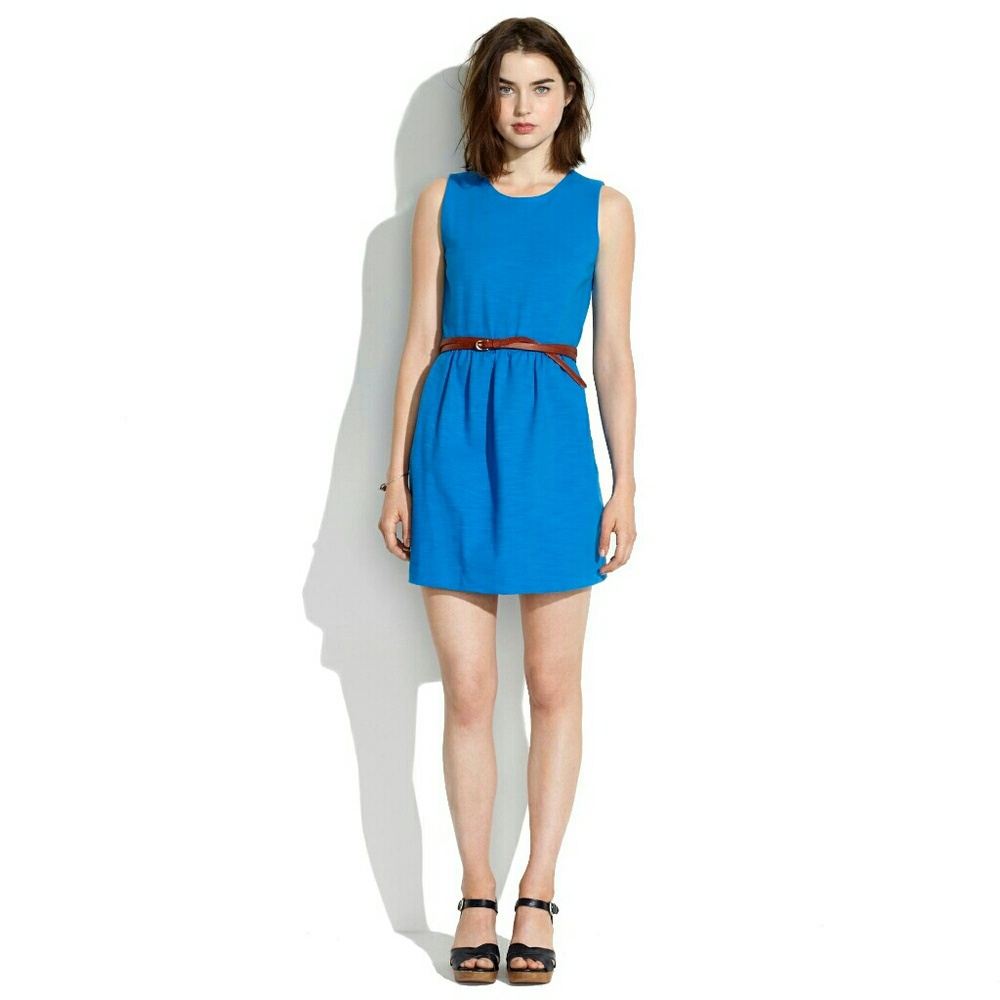 Madewell Afternoon Dress Sleeveless Blue