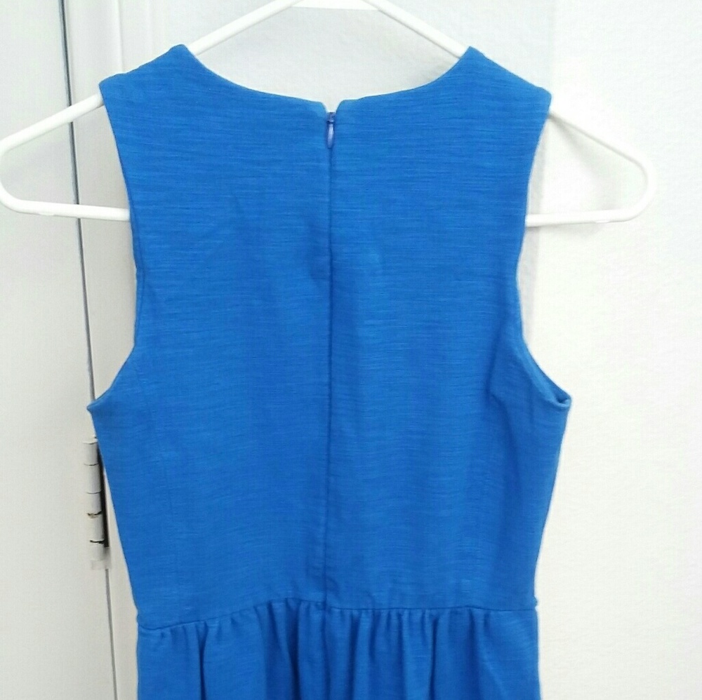 Madewell Afternoon Dress Sleeveless Blue - Picture 4 of 8