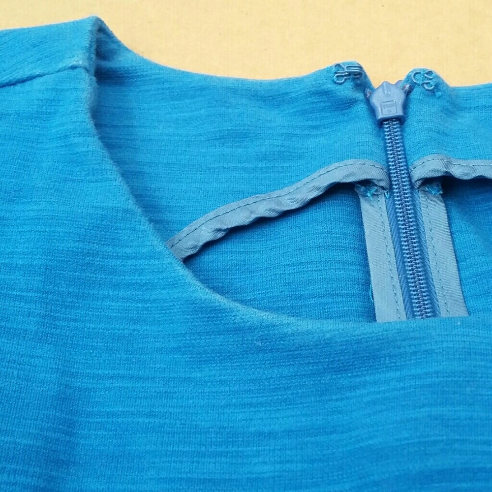 Madewell Afternoon Dress Sleeveless Blue - Picture 6 of 8