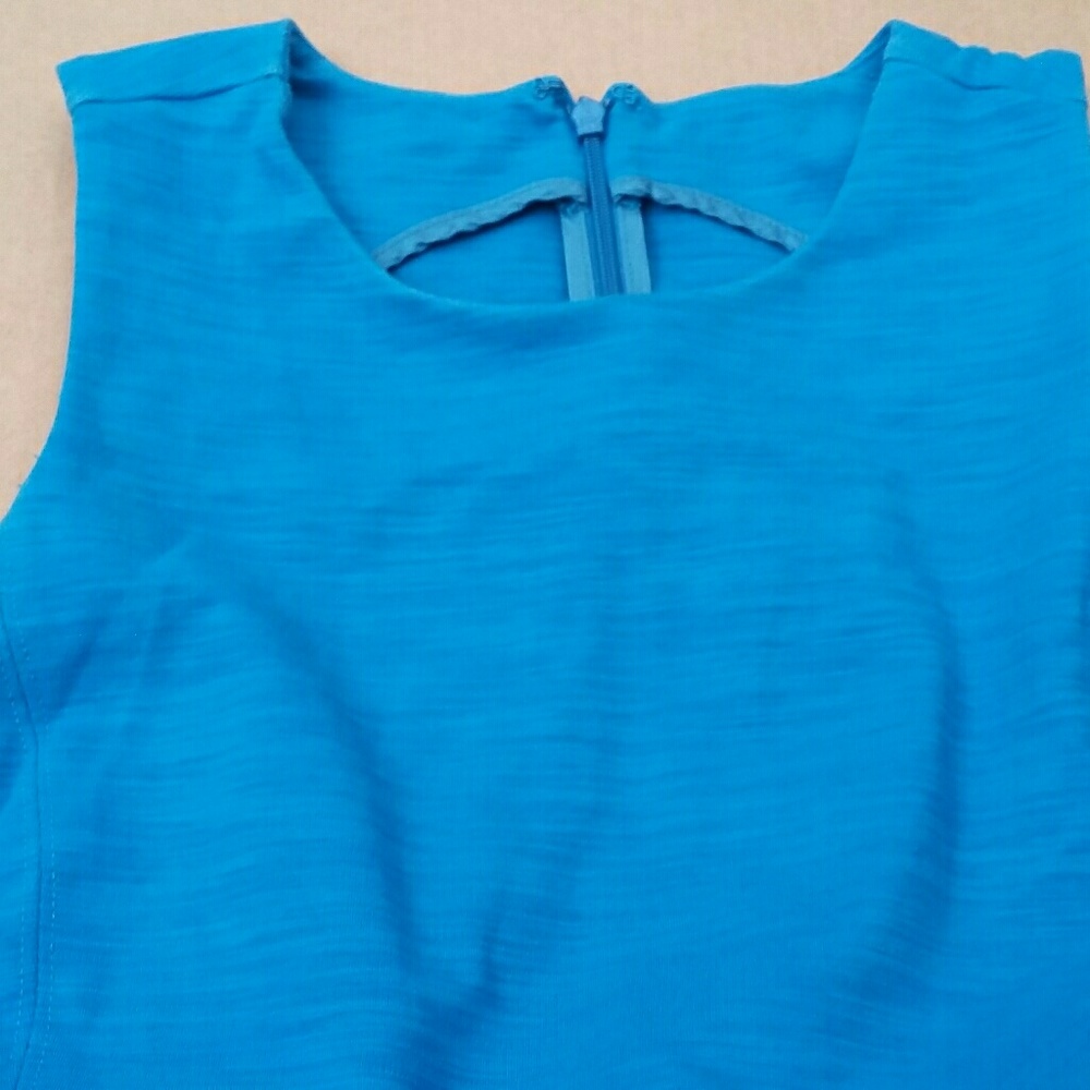 Madewell Afternoon Dress Sleeveless Blue - Picture 8 of 8