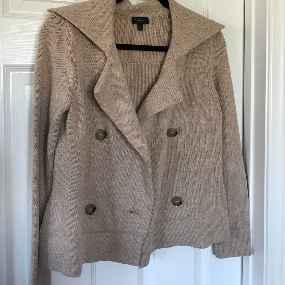 🆕Beige Talbots Wool Jacket - Picture 2 of 2