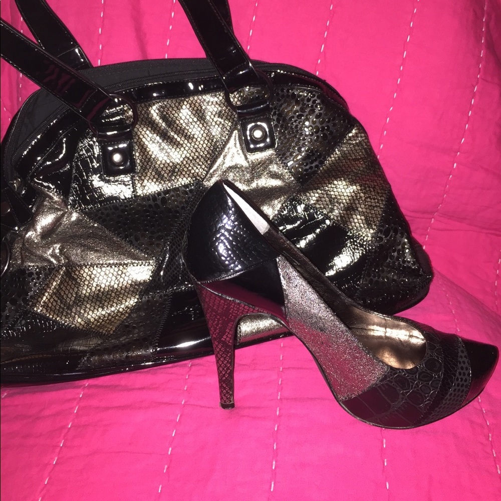 Aldo Pumps with matching purse