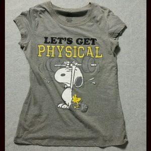 Snoopy Let's Get Physical T Shirt
