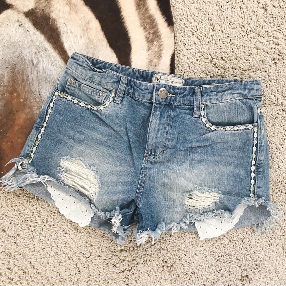 Free People Denim shorts