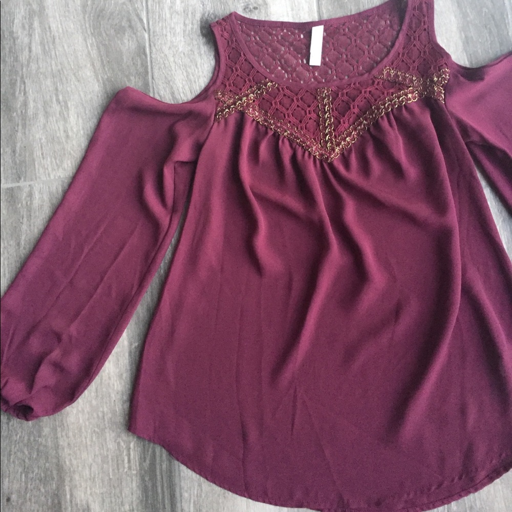 Cold shoulder blouse