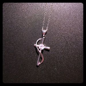 Sterling silver cross necklace