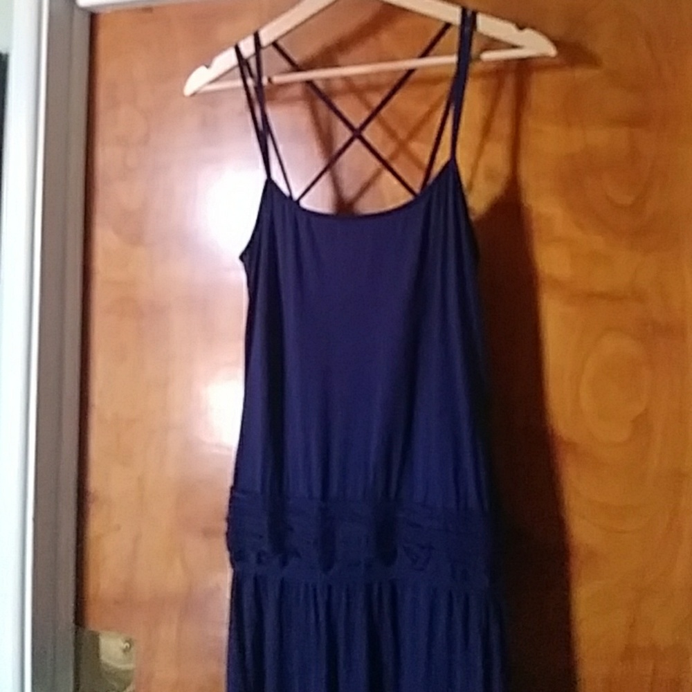 Long Navy Maxi
