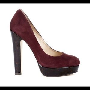 Sole Society Velvet Platform Pumps