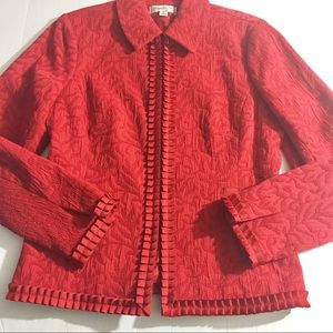 Coldwater Creek glitter embroidered blazer size S