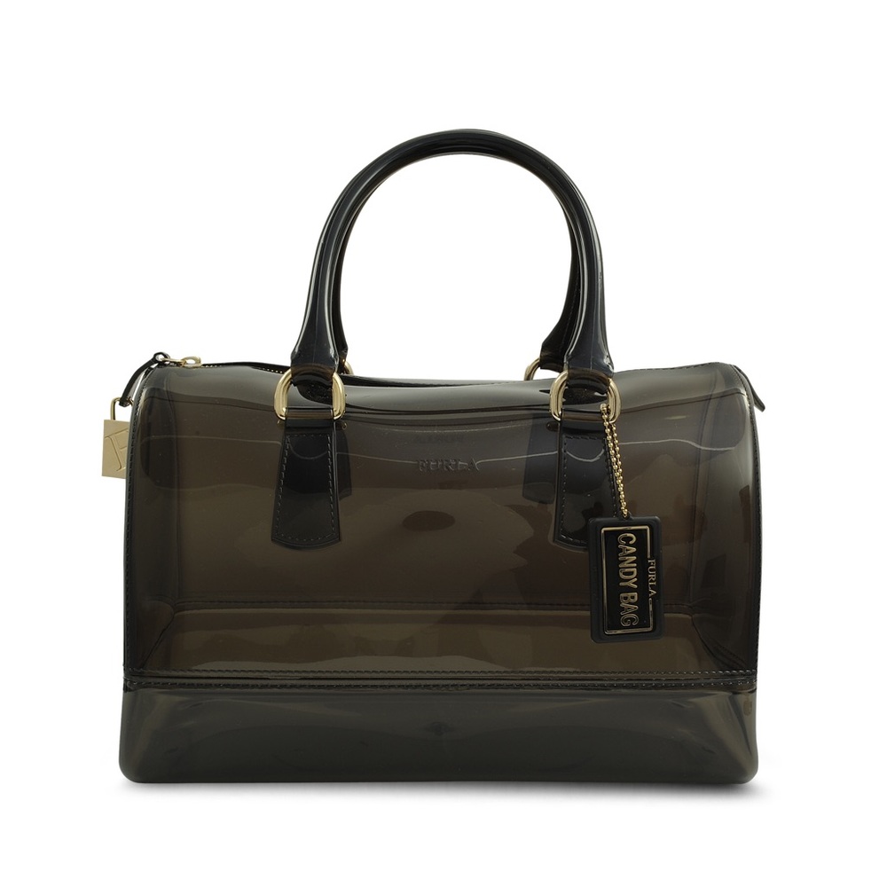 Authentic Small Black Furla Candy Bag