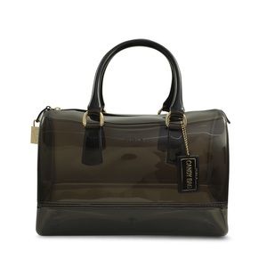 Authentic Small Black Furla Candy Bag