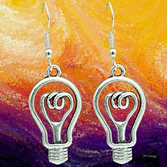 Hyperbolic Light Bulb Earrings.Hyperbolic Ligh - Picture 4 of 5