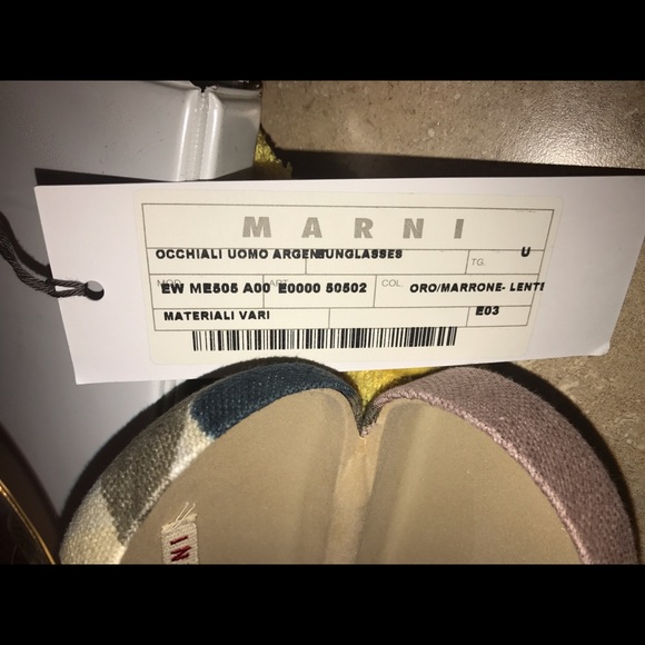MARNI Occhiali UOMO Argento Sunglasses - Picture 6 of 8