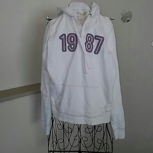 ✨SOLD Aeropostale White & Pink Hoodie