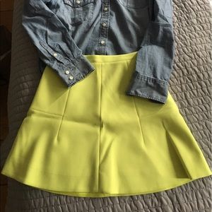 Jcrew factory citron skirt! Size 0