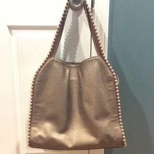 NWOT Gold Big Buddha tote
