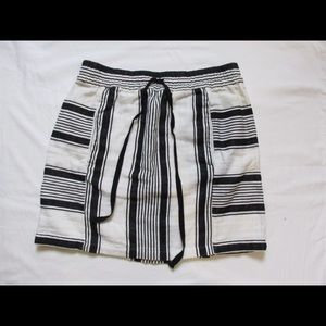 Lou & Grey Striped Linen Skirt