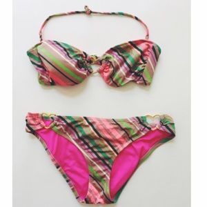 Victoria's Secret Striped Bathing Suit